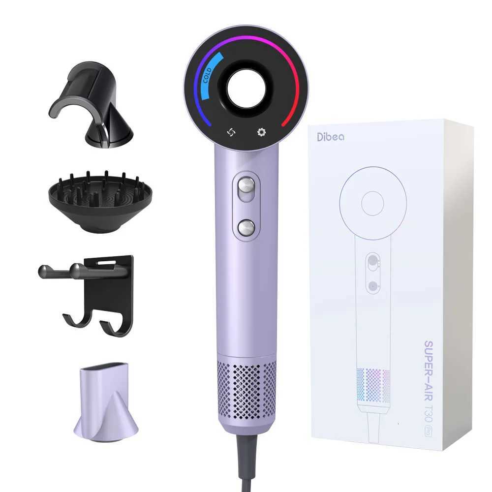 600W T30 PLUS Professional AC HighSpeed Ionic Salon Hair Dryer Smart LED Display Concentrator Nozzle Wall Mount for Hotels W251029