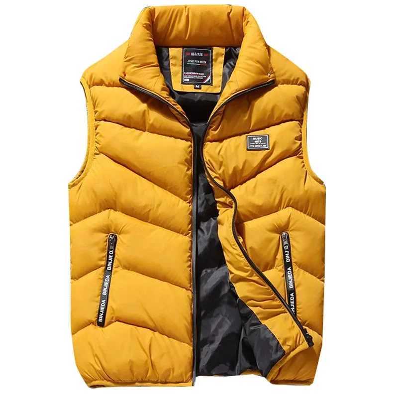 8XL 7XL Plus size vest men Brand Men Jacket Sleeveless Vests Winter Jackets man Casual Coats Mens Vest Cotton Thicken Waistcoat W251029