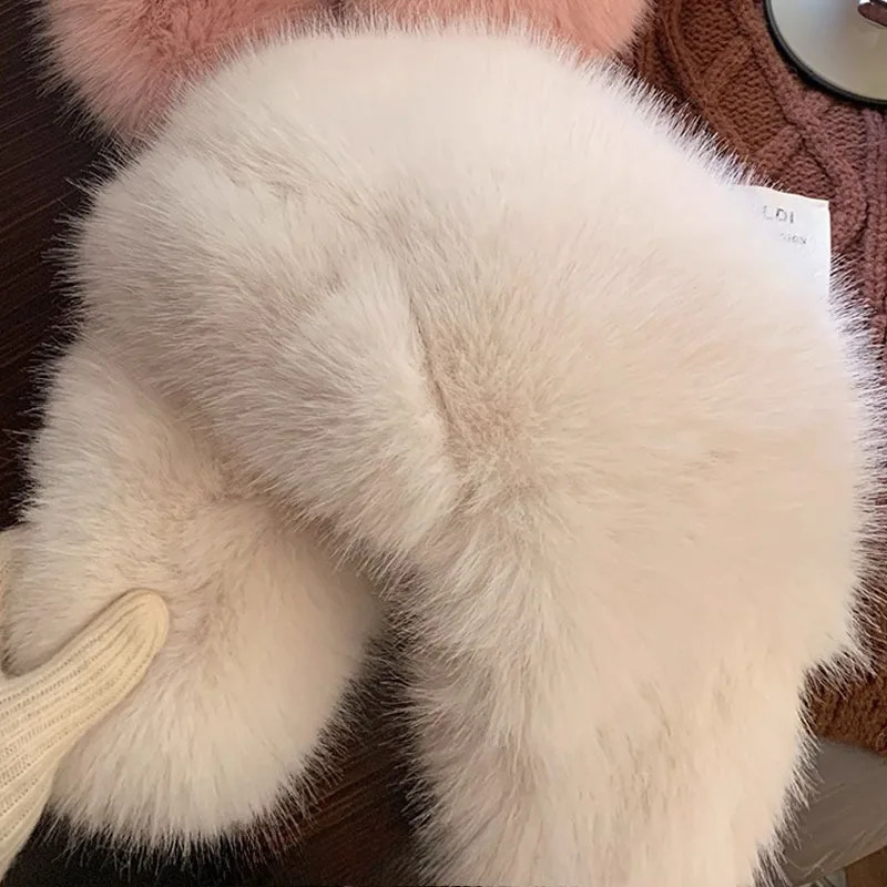 Thicken Faux Fur Winter Warm Ear Protection Bomber Hat Outdoor Russian Windproof Anticold Furry Earflap Hat For Skiing 251029