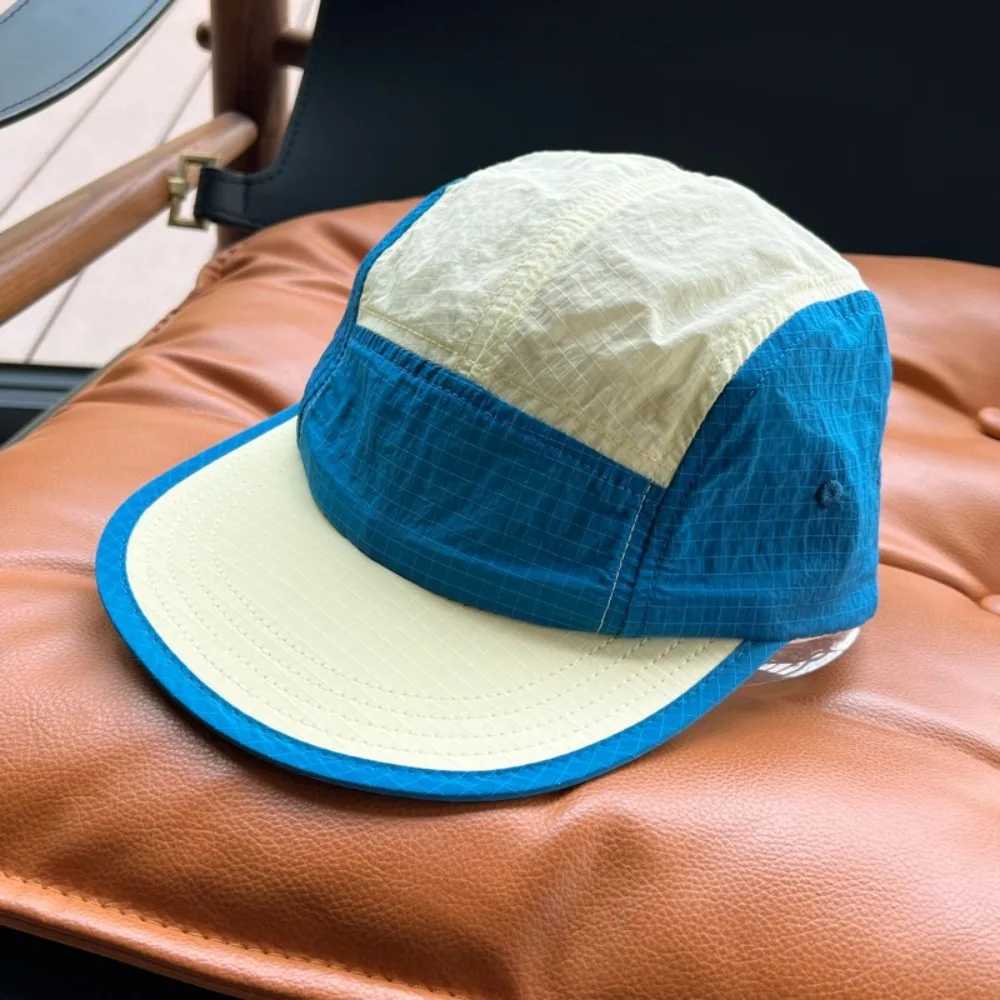 Waterproof Japanese Style Splicing Baseball Cap 5Panel Adjustable Snapback Hats Thin Quickdrying Sunshade Cap UnisexW251029