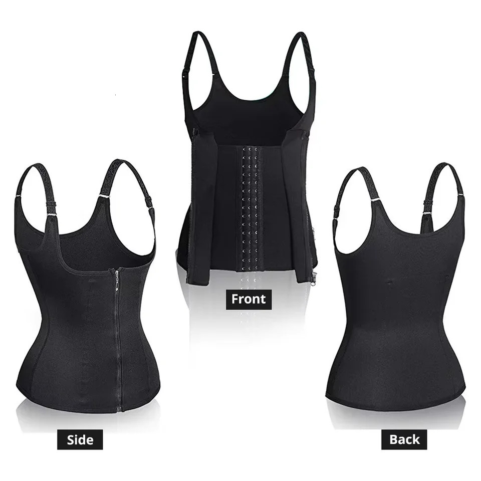 Sweat Waist Trainer Vest Slimming Corset for Weight Loss Body Shaper Sauna Suits Compression Shapewear Belly Girdles Tank Tops 251029