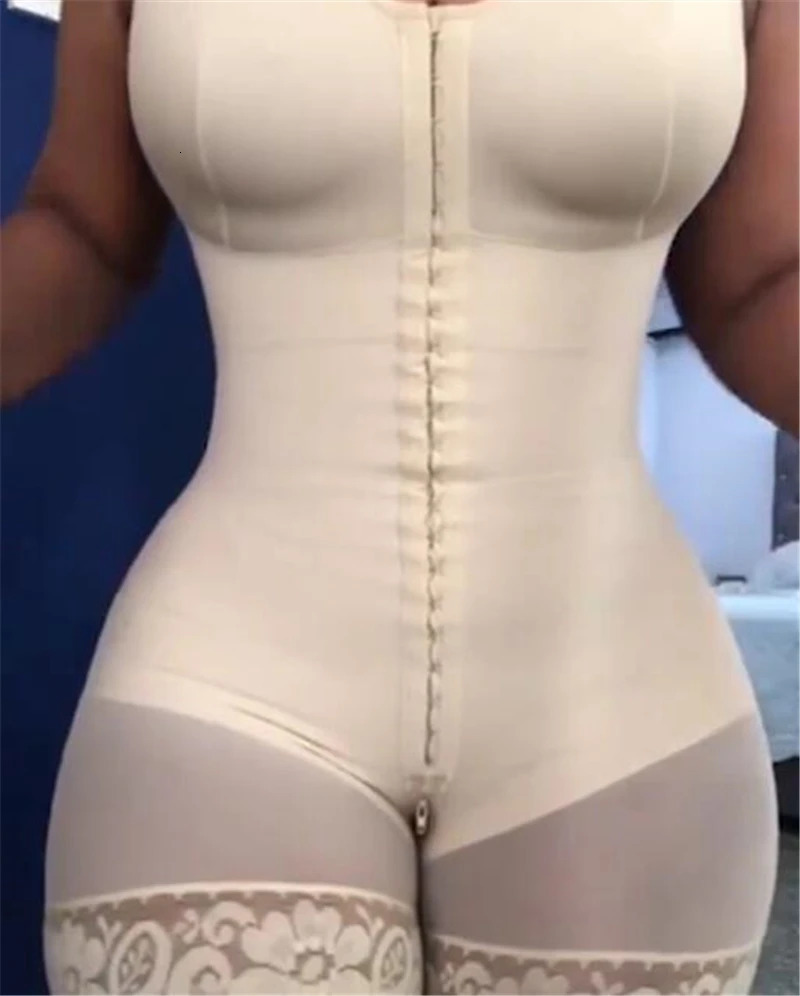 Fajas Shapewear High Compression Bodysuit Girdles with Brooches Bust for Daily and PostSurgical Use Slimming Sheath Belly Women 251029