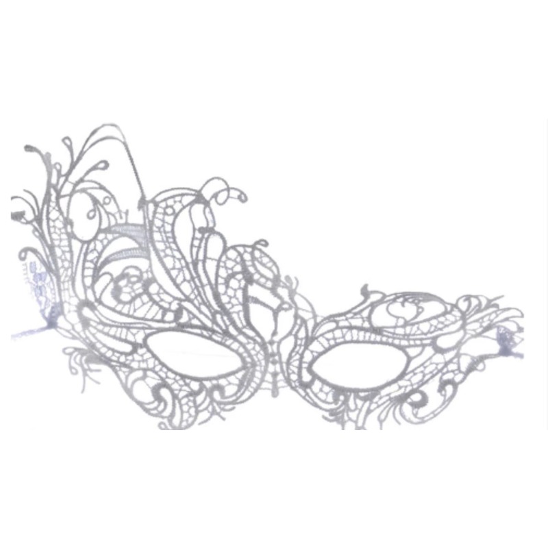 A set of 4 mysterious masks: including black leather masks and lace masks, with diverse styles to create an atmosphere