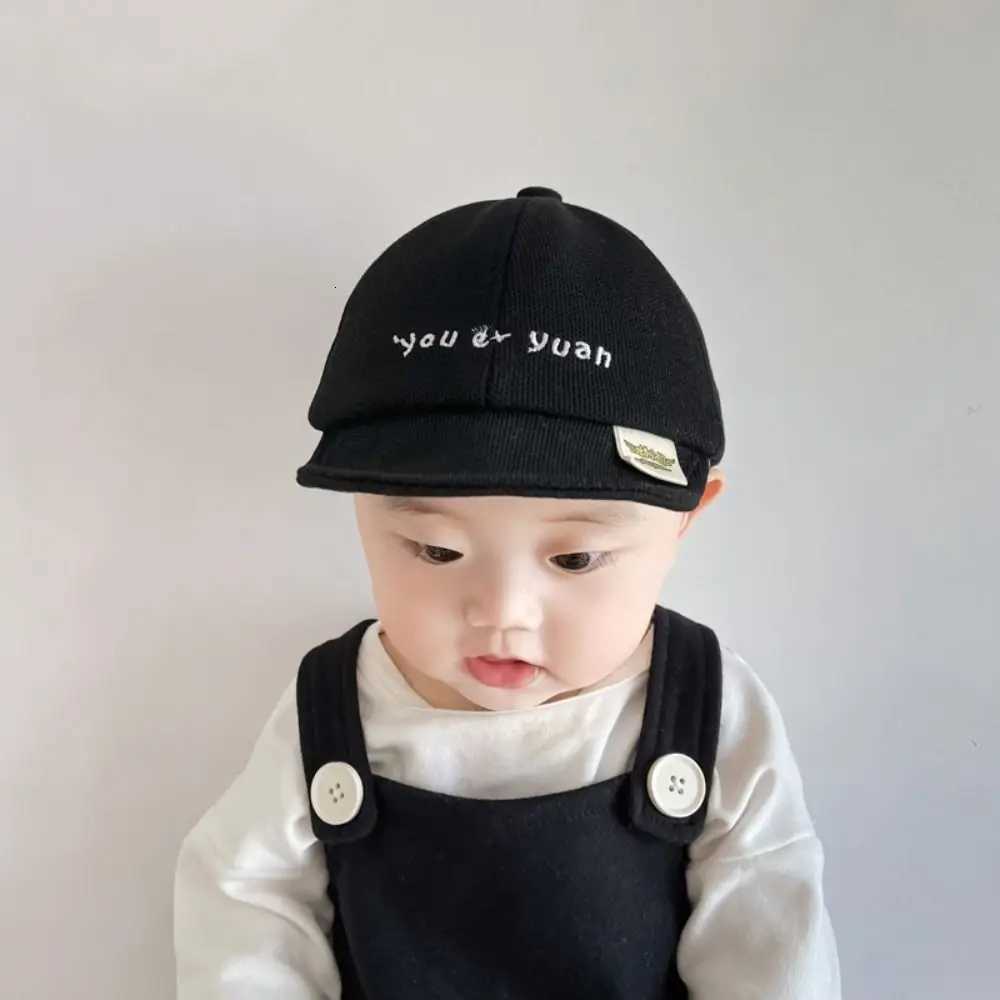 Casual Solid Color Baseball Cap Softbrim Simple Letter Duck Tongue Cap Adjustable Sun Hats for Baby251028