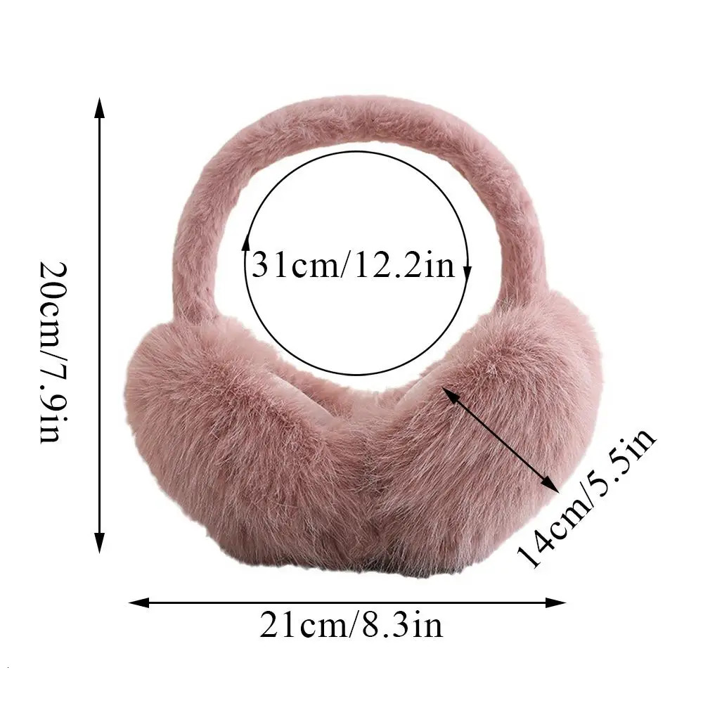 Korean Style Plush Ear Warmer Winter Warm Furry Earmuff For Women Men Outdoor Cold Protection Earflap Foldable Fashion Ear Cover 251024