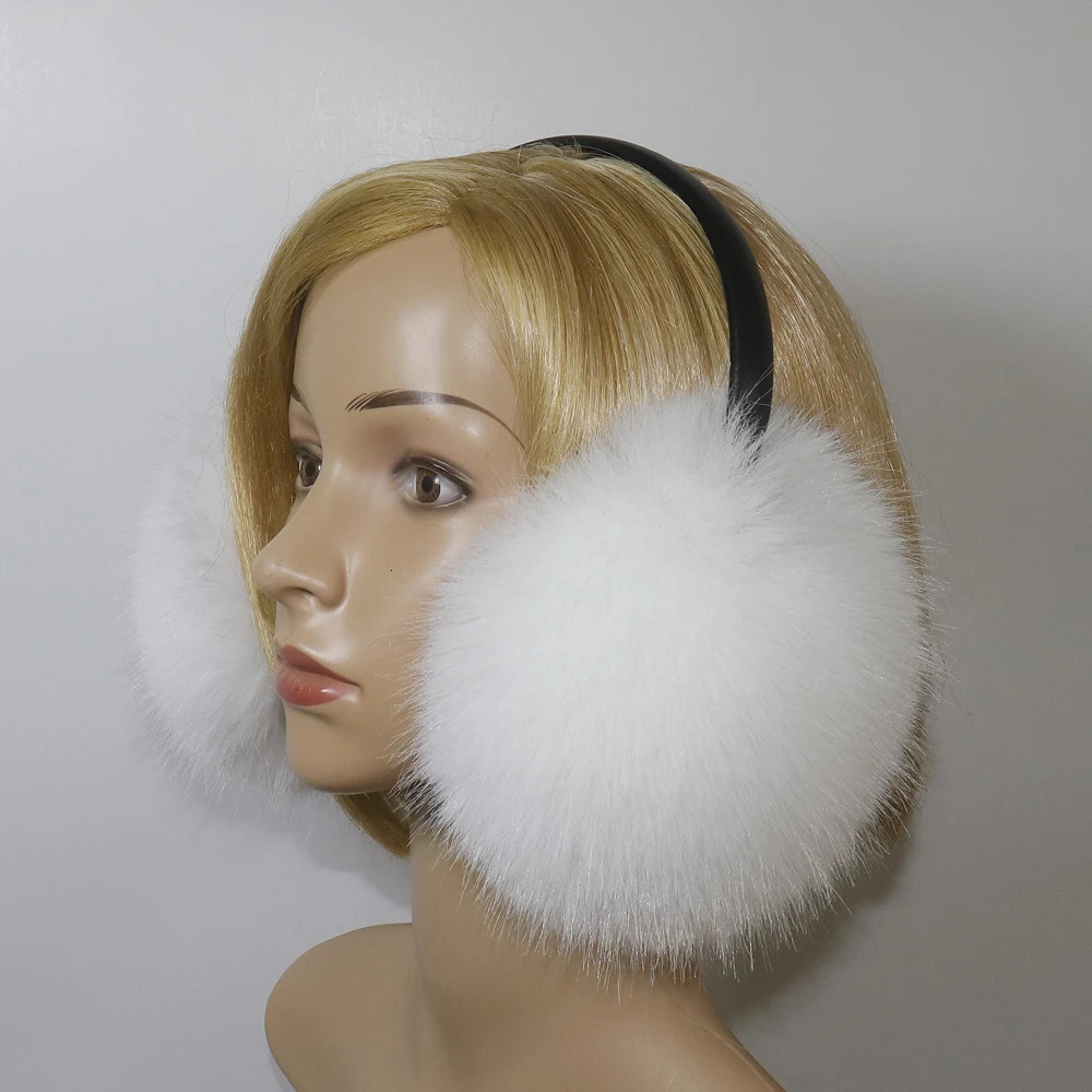 Hight Quality Faux Fox Fur Earmuffs Women Winter Keep Warm Faux Fur Earmuffs Girls Ear Warmer Faux Fox Fur Plush Ear Muff 251029
