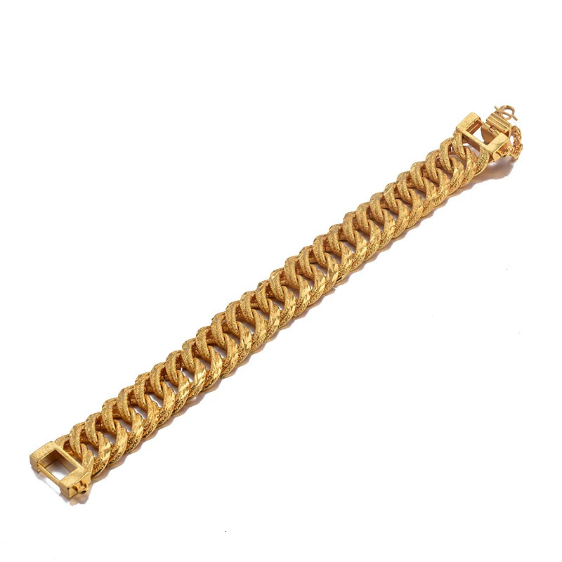 African Nigerian Wedding Gold Color Bangles For Women Girls Ethiopian Wedding Bracelets Gifts 251028