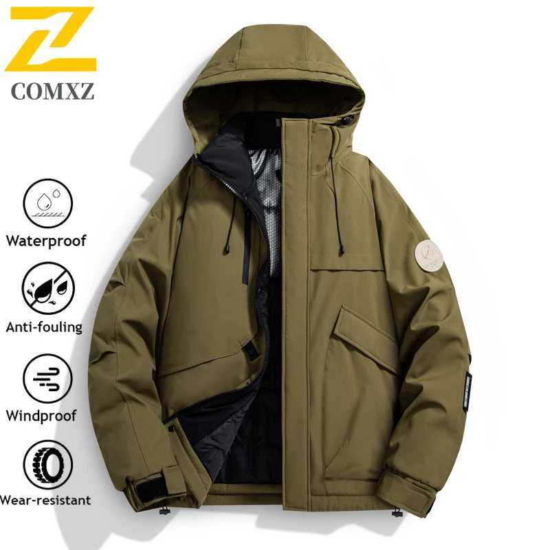 Mens Graphene Winter Jacket Lined Thick Warm Coat Waterproof Windbreaker MultiPocket Workwear Hiking Camping Outdoor Jackets J251029