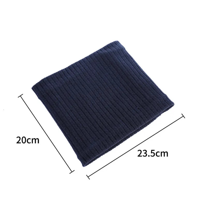 Winter Knitted Plush Thick Neck Scarf Women Men CashmerLike Collar Warm Rings Scarves Outdoor Sport Men Collar Infinity Snood 251021