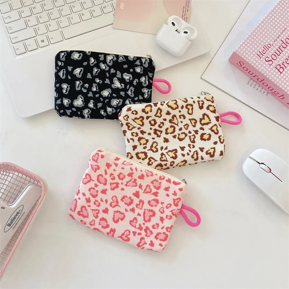 Ins Printed Coin Purse Headphone Lipstick Bag Zipper Coin Pouch Drivers License Holder Card Holder Cute Purse Cute Wallet 251029