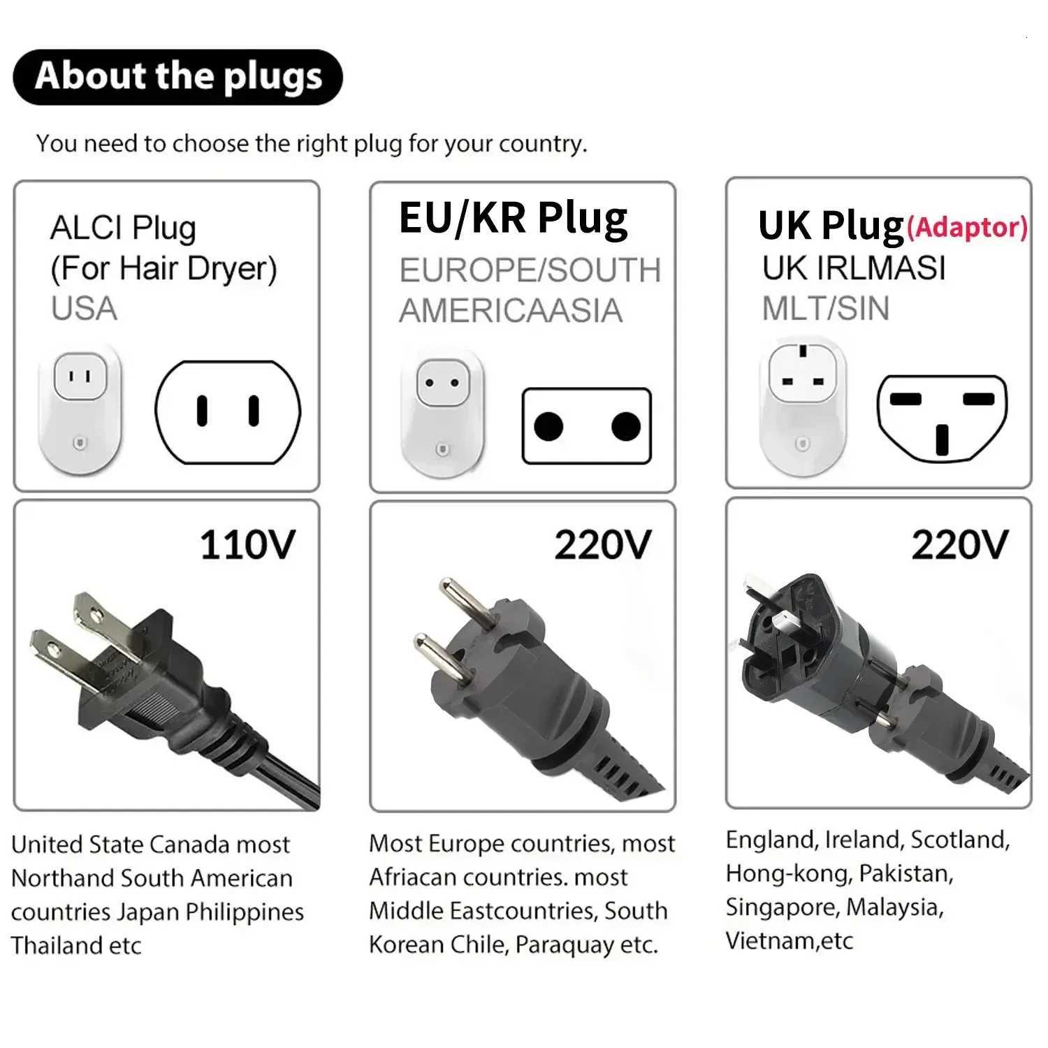 Professional High Speed MultiStyler 6 in Ionic Hair Styler 300W Powerful Blow Dryer Fast Drying Auto Wrap Hot Air Brush W251029