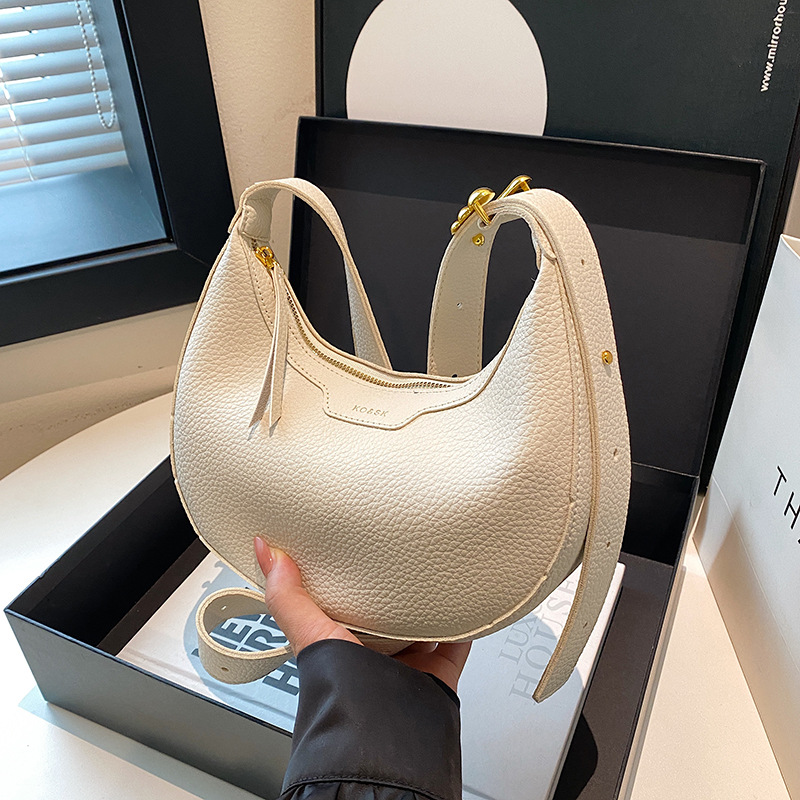 dumpling-shaped women's bag. 2025 new model. Retro and fashionable. Commuting shoulder bag. Single-shoulder bag with armpit strap. Women's c