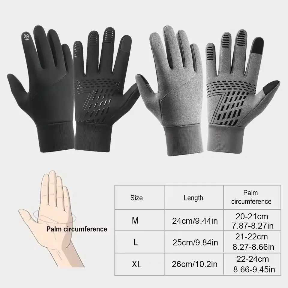 Autumn Winter Outdoor Cycling Gloves Gym Fitness Sports Running Warm Touch Screen Nonslip Gloves Motorcycle Gloves Men Women J251029