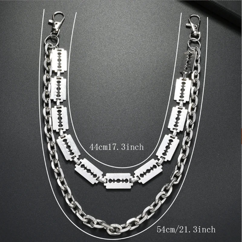 Punk Metal Chain Keychains for Men Women Trouser Jeans Pants Chains Belt 251021