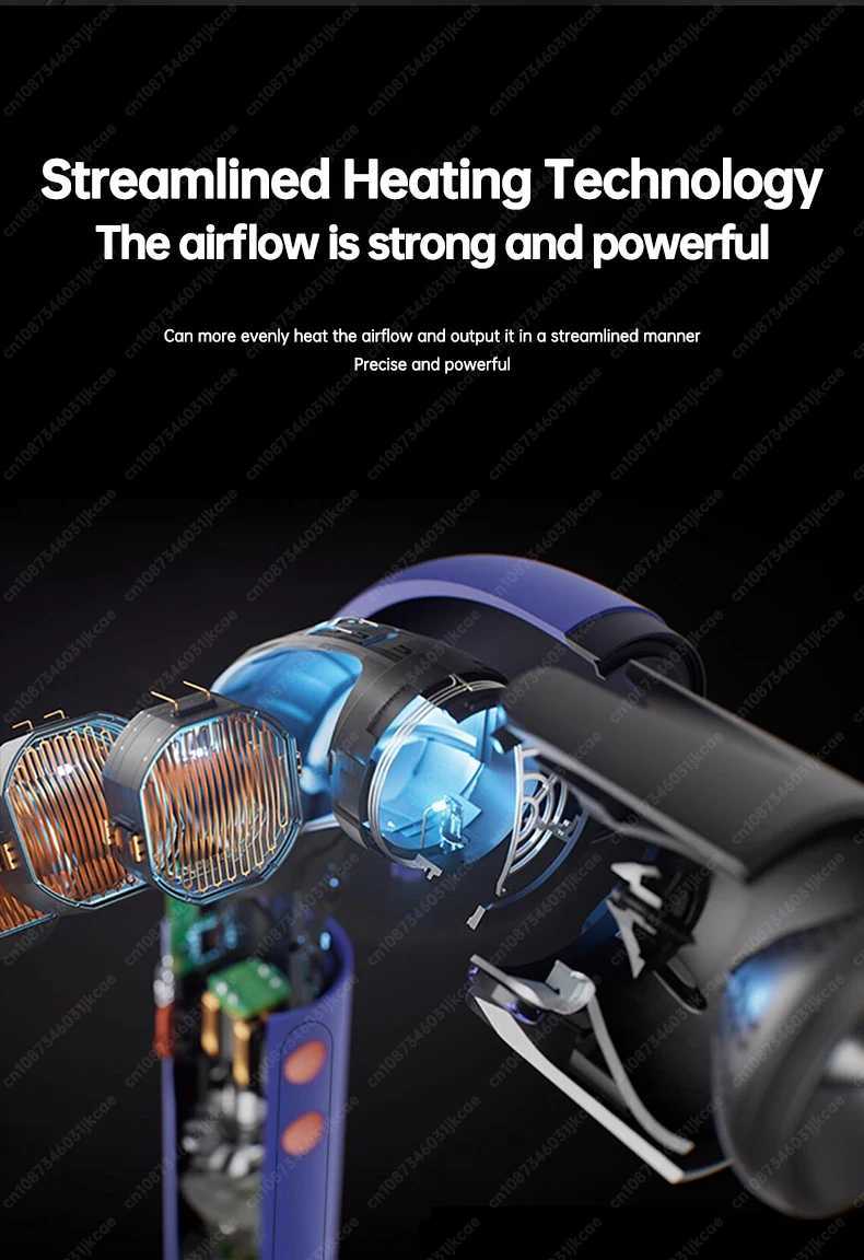 Professional Super Hair Dryer Personal Hair Care Styling Negative ion Salon Tool Constant Anion Electric Leafless Hair Dryers L251029