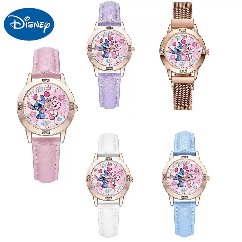 Disney Anime Stitch Watch Kawaii Lilo Stitch Children Watches Sports Silicone Watch Cartoon Stitch Watch Kids Toy Gifts H251029