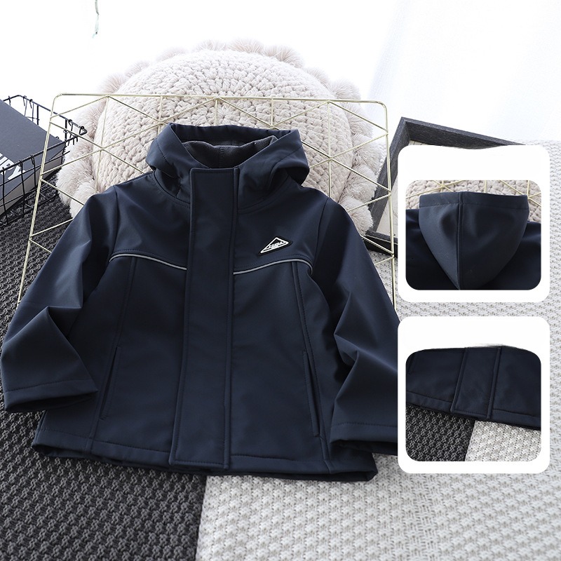 Children s Jacket Autumn New Boys Hooded Coat Stylish Trendy Cool Kids Fashionable Windproof Jacket