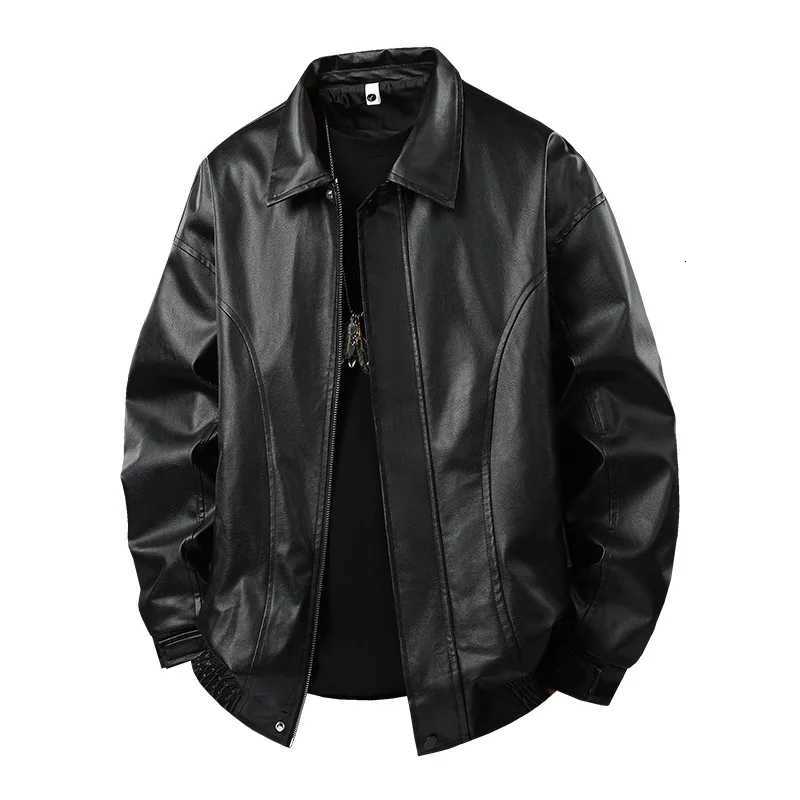 Mens Jacket Vintage Leather Spring Autumn Motorcycle Casual Coat Men Outwear JacketsT251029