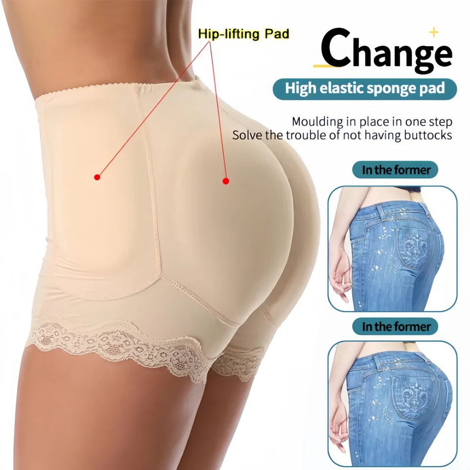 Body Shaper Women Shapewear Fake Butt Lifter Panties Hourglass Control Padded Booty Enhancer Brief Lingerie Shaper Hip Enhancer 251029