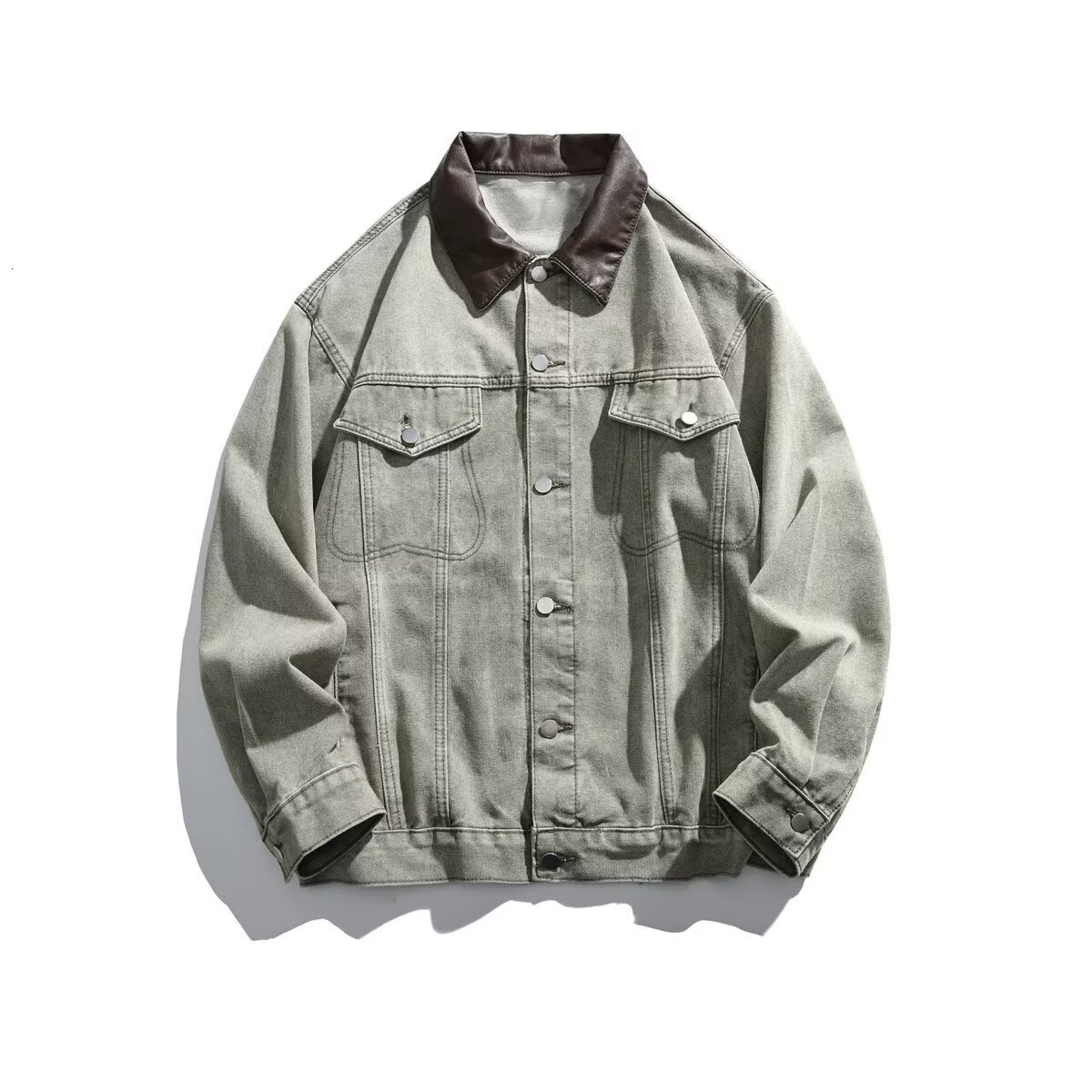 American Style Washed Lazy Denim Jacket For Men And Women Spring And Autumn Season Trendy Designer Jacket Brand Loose Fit Simple Casual Versatile Jack