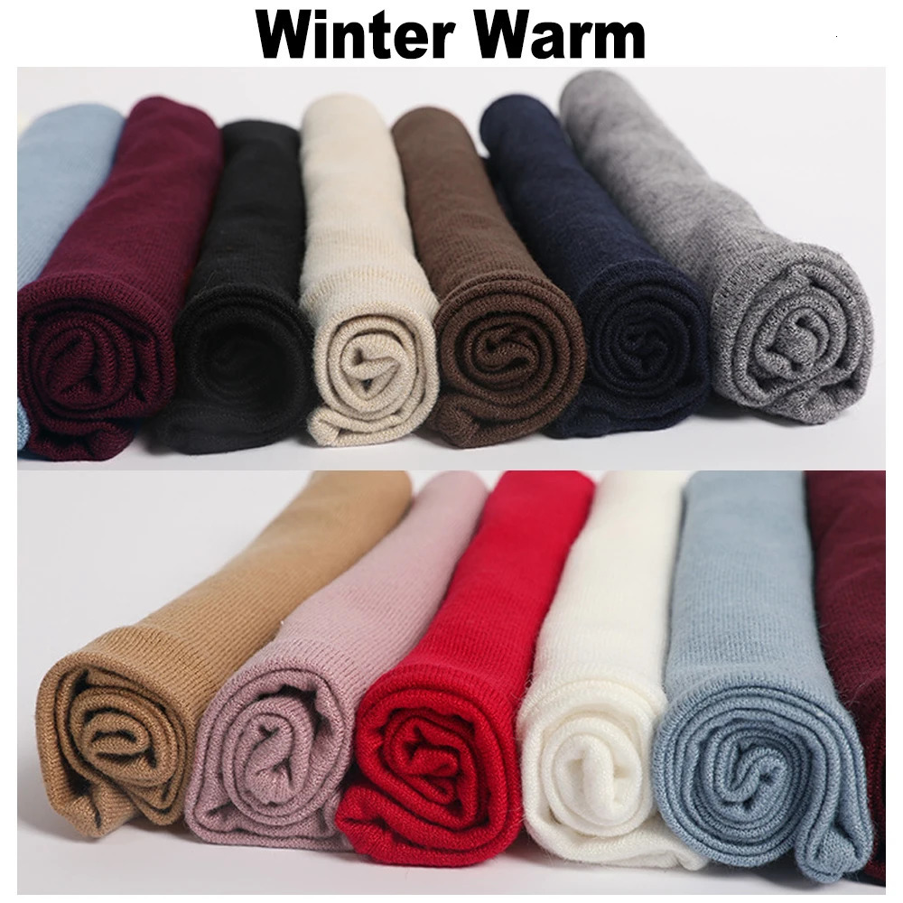 Fashion Winter Scarf For Women Children Boy girl Scarf Thickened Wool Collar Scarves Neck Scarf Cotton Unisex Drop 251021