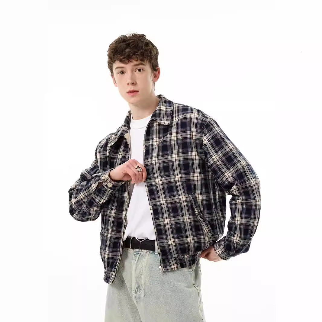 Reversible Spring And Autumn Jacket For Men Short Style Designer Jacket Stylish And High-end Vintage Jacket American Baseball Jacket
