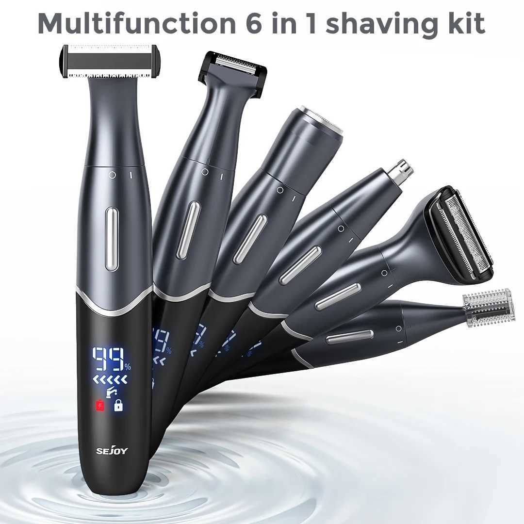 Sejoy 6 in1 Female Electric Epilator Body Hair Trimmer for Men Multifunctional Nose Trimmer Beard Ear Eyebrow Trimmer Shaver J251117