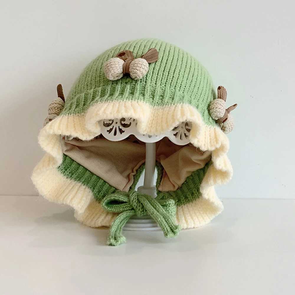 Bowknot Princess Hat Winter Baby Caps Thickened Warm Girls Earmuffs Lace Wool Hats Soft Comfortable Beanies For Kids 324 Month251028