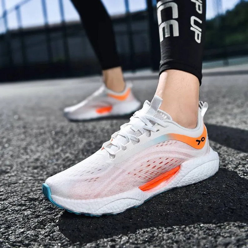 ONKE Autumn Breathable Shock Absorption Lightweight Mesh Sports Shoes Women's Ultra-Light Thin Running Shoes Flexible Easy-Match Suitable for Fit