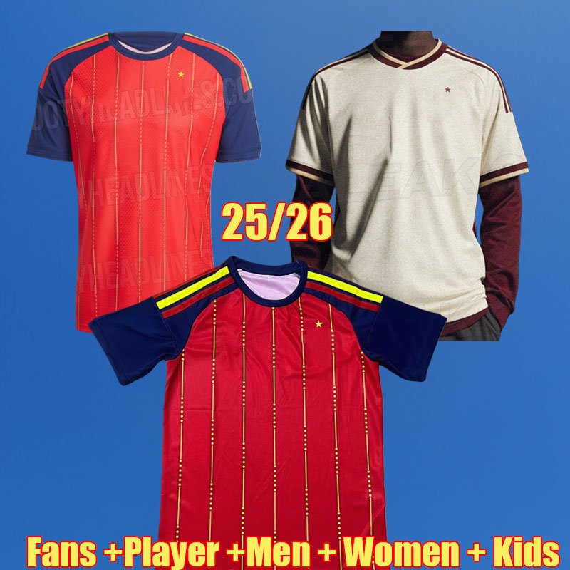 4XL 25 26 Spain PEDRI LAMINE YAMAL soccer jerseys YEREMY MERINO BARRIOS camisa de futebol men kids OYARZABAL CUBARSI JESUS R 2025 2026 PEDRO PORRO FOOTBALL SHIRTS 997