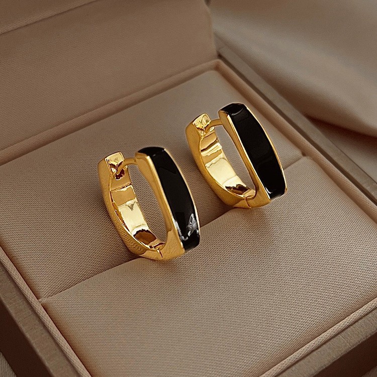 Luxury earrings 18K gold plated C-shaped minimalist earrings high-end personality light luxury s925 silver earrings for women free shipping birthday g