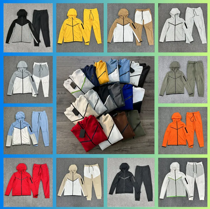 nikemiller tracksuit niketeach fleece nikeairjordan 4 tech hoodie tracksuit men woman tech fleece pant tracksuit men sports jogger trousers M-XXL