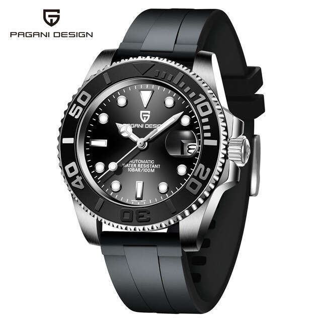 pagani design ceramic bezel automatic mens mechanical watch stainless steel strong luminous pd1651
