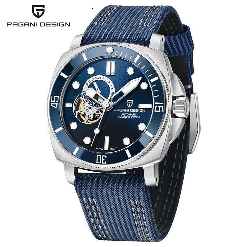 PAGANI DESIGN Automatic Mechanical Stainless Steel Luminous Waterproof Men's Watch PD-1736