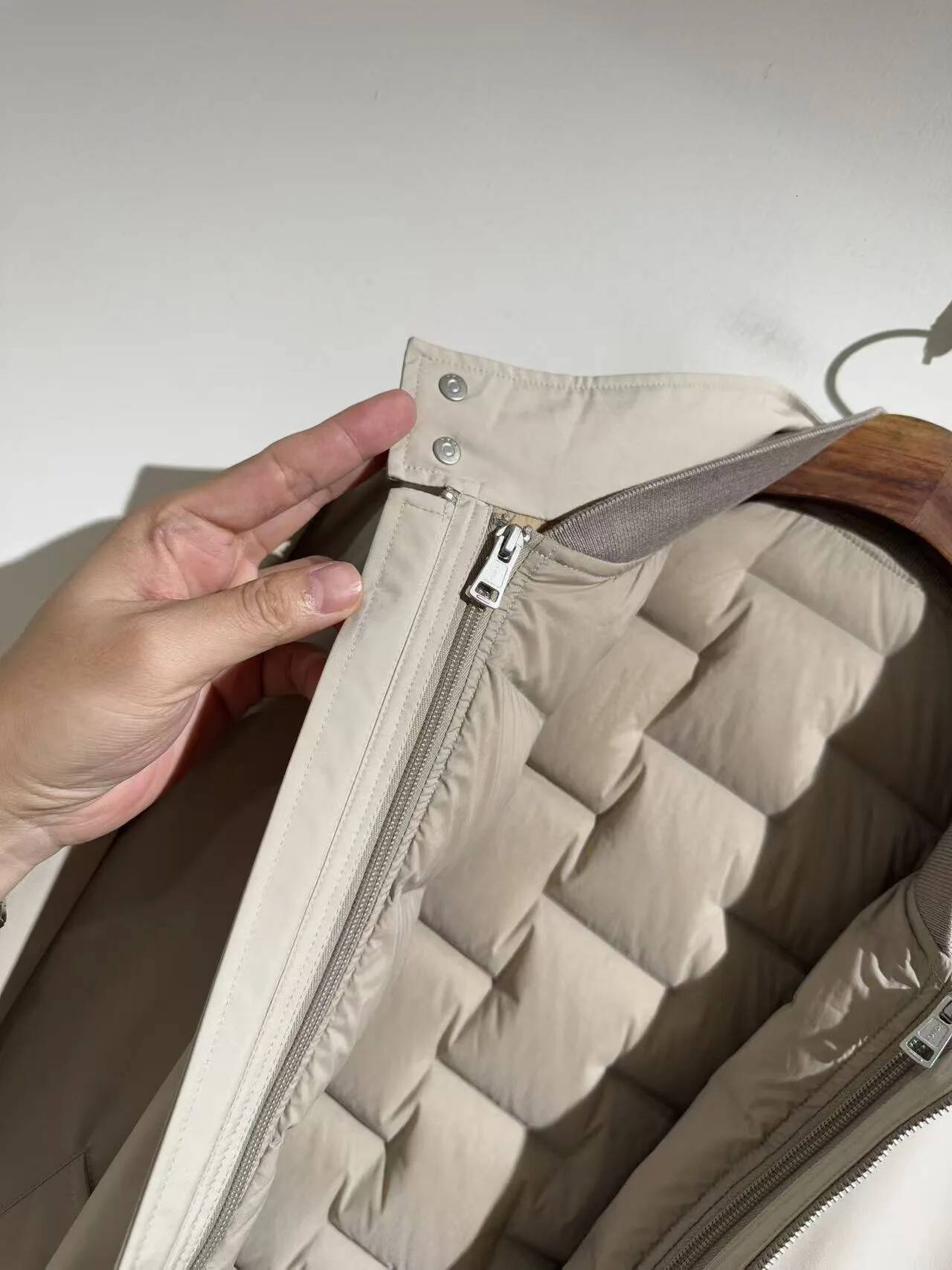 Two-Piece Set Of High-Density Three-Proof Fabric Warm Casual Stand-Up Collar White Goose Down Jacket