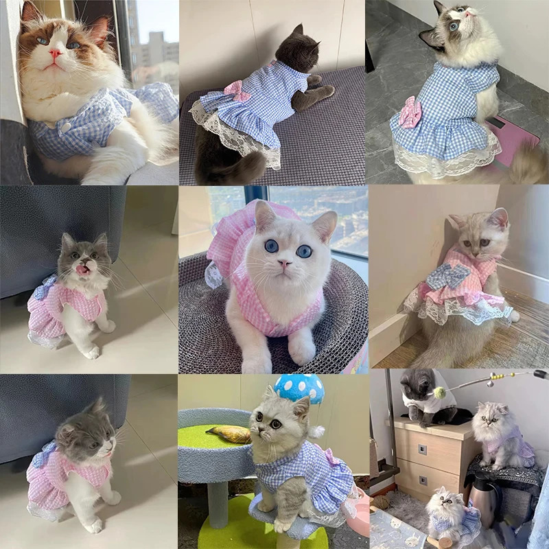 Summer Princess Pet Dress For Dogs Little Small Puppies Animal Cat Tutu Wedding Party Skirt Clothes For Chihuahua Yorks 251029