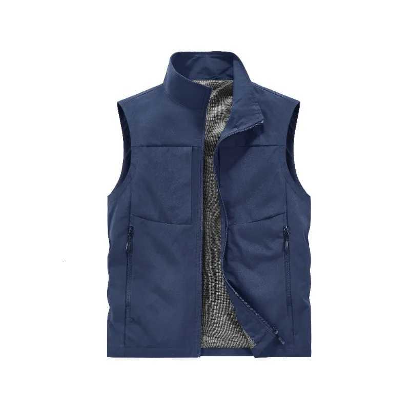 Spring Autumn New Outdoor Leisure Fishing Windproof Warm Sleeveless Vest Comfortable Breathable Windproof Vest Inside Outside W251029