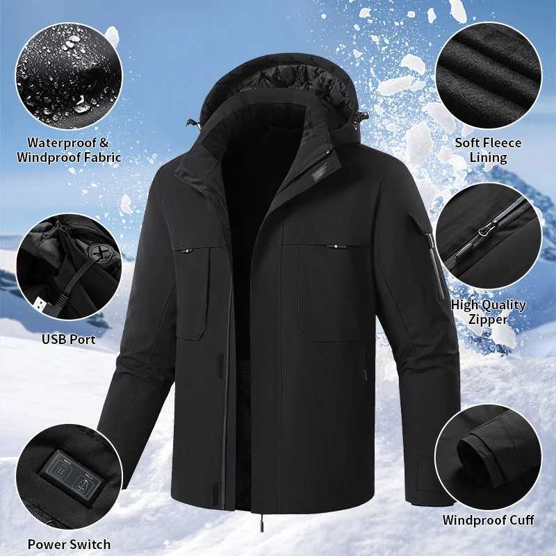 heated jacket mens heated vest usb heated clothing heated jacket warm jacket winter hiking fishing camping J251029