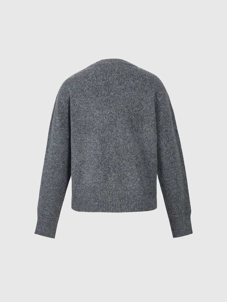 Design Crash Colour Buttons Temperament Versatile Knitting Sweater Cardigan Jacket Small Round Collar SimpleT251028