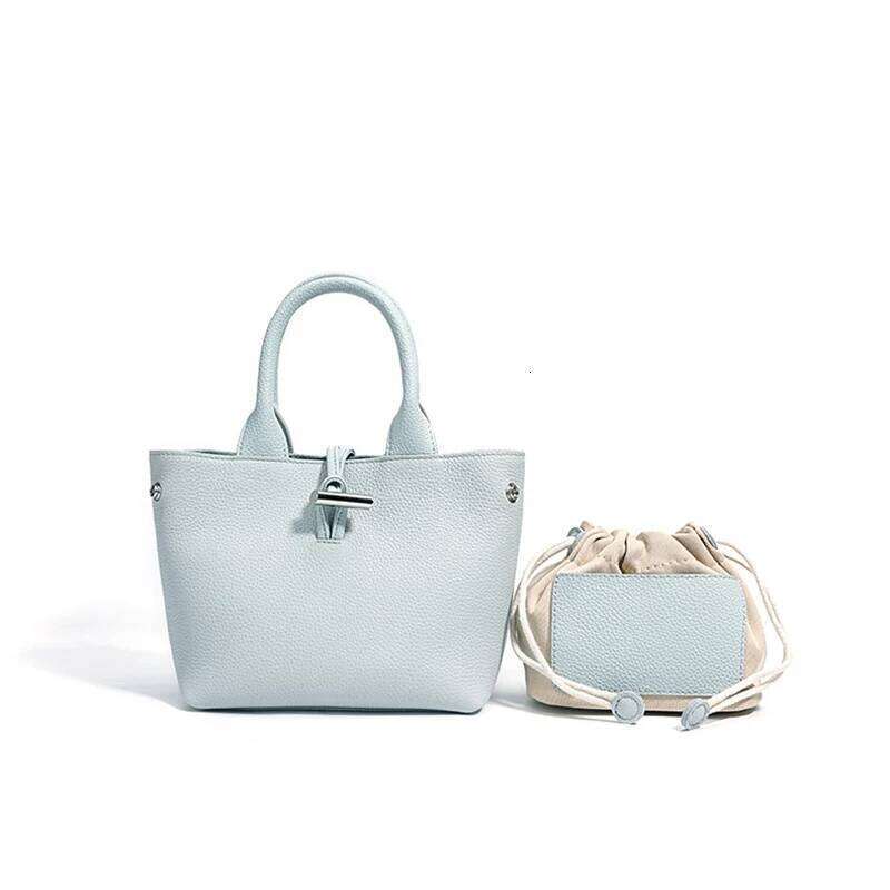Genuine Leather Bucket New Niche Design Top Layer Cowhide Soft One-Shoulder Crossbody Bag Fashionable Ladies Handbag 251029