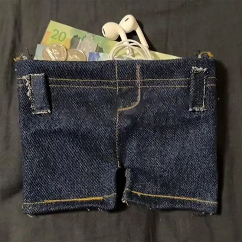 Mini Jeans Wallet Foldable Jeans Shaped Change Bag Card Holder wallets for women wallet men 251029