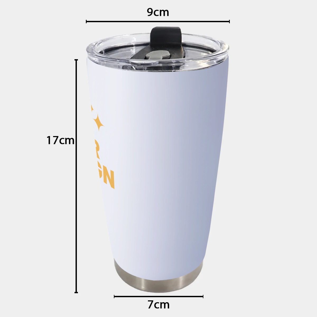 20oz Stainless Steel Tumbler with Lid | Custom Printed Insulated Mug | Hot & Cold Temperature Retention | Durable Rustproof Cup