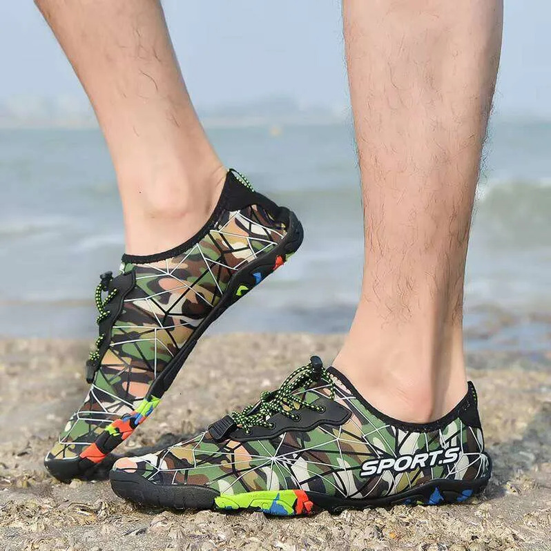 Outdoor Unisex Anti-Slip Water Sport Barefoot Shoes - Breathable Aqua Beach Quick-Dry Wading Shoes Lightweight Comfortable