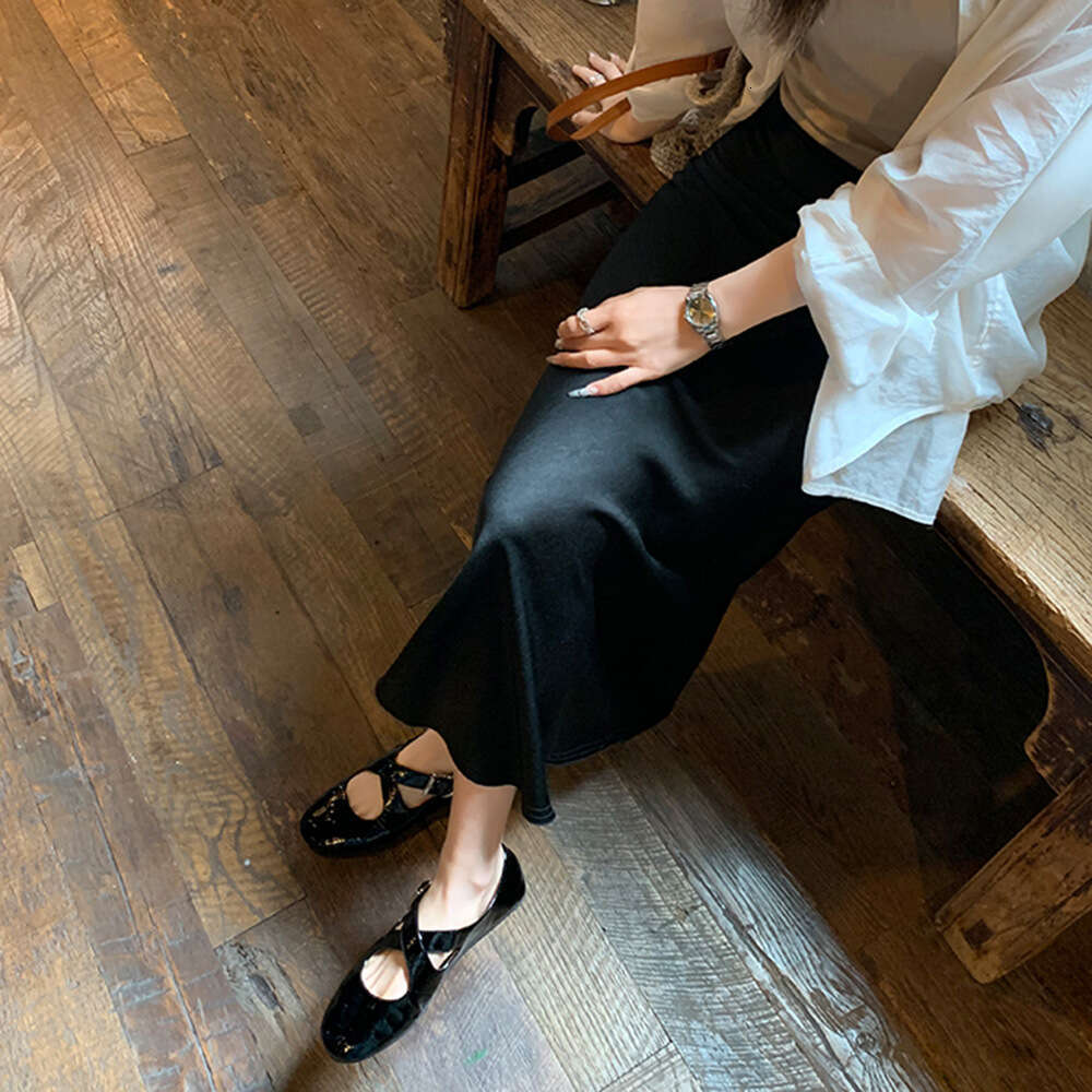 Silver Round Toe Genuine Leather Designer Shoe Women's Studiolee 2025 New Cross Strap Mary Jane Soft Insole Non-Slip Shallow Mouth Flat Single Sh