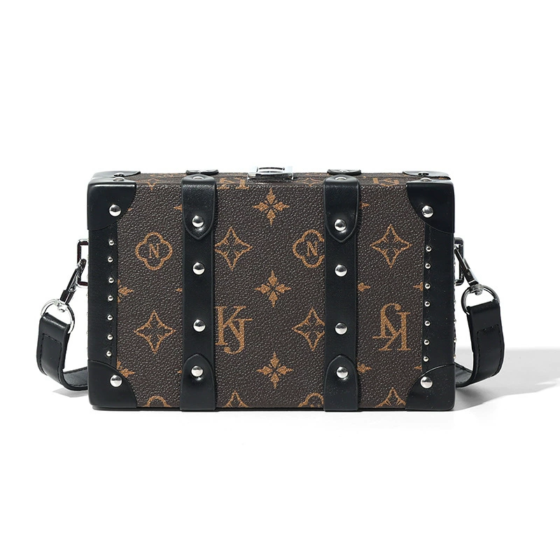 Fashion women cross body single-shoulder bages trendy hard-shell box bags unique small square bag men