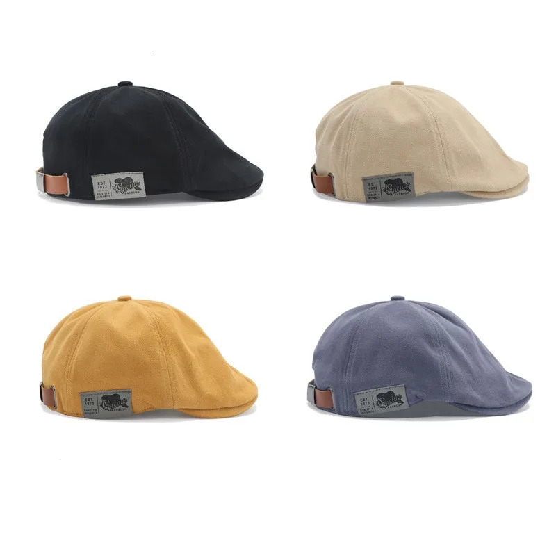 Retro classic beret for men and women Japanese street trend back wearing hat woman Korean version beret 251029