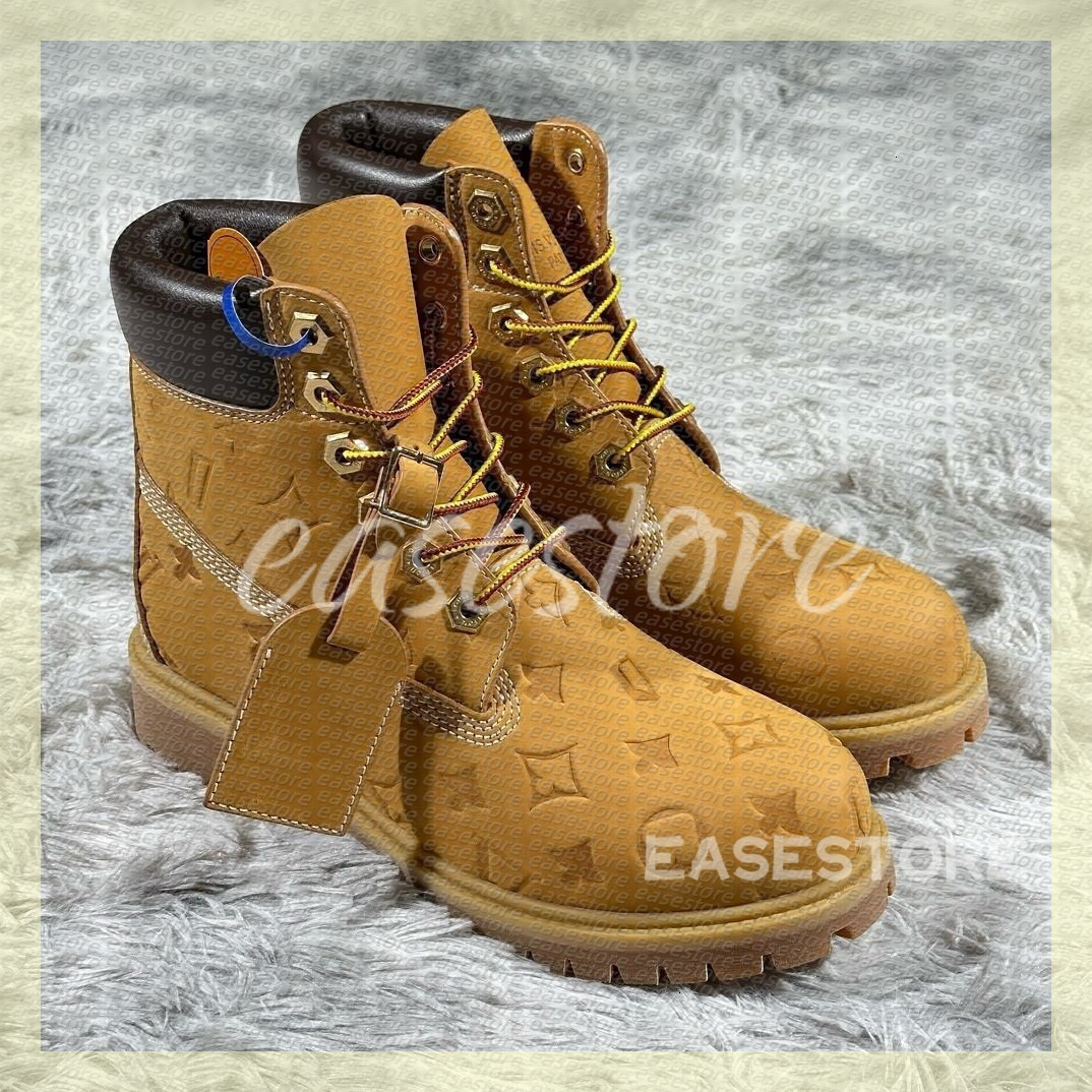 martin boots men women boots yellow martin boots Ankle Boots Designer Cowboy shoes outdoor sports black white brown pink red army green grey high top boots have box