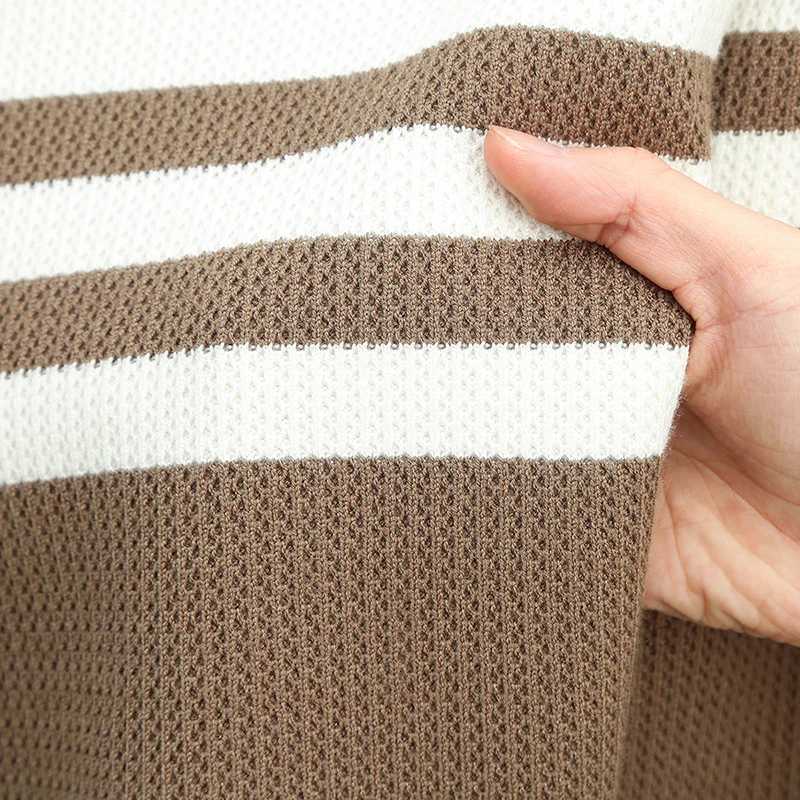 Mens Autumn New Semi High Neck Long Sleeved Knitted Sweater Casual Thick Inner Layer Outer Layer Warm Base Shirt Autumn Outfit J251029