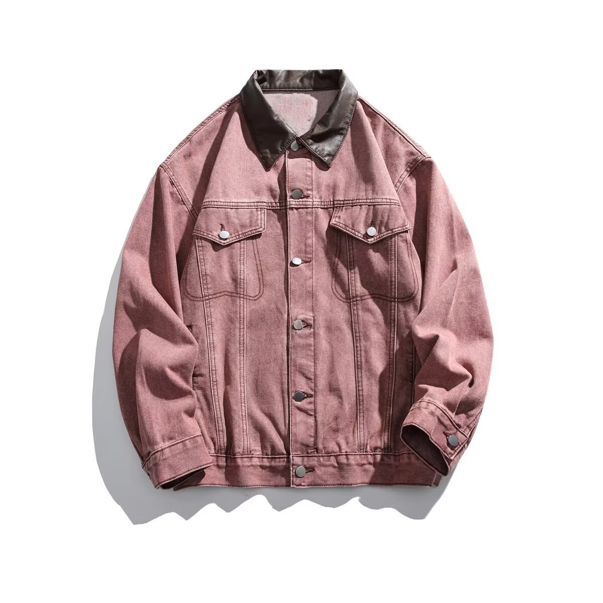 American Style Washed Lazy Denim Jacket For Men And Women Spring And Autumn Season Trendy Designer Jacket Brand Loose Fit Simple Casual Versatile Jack