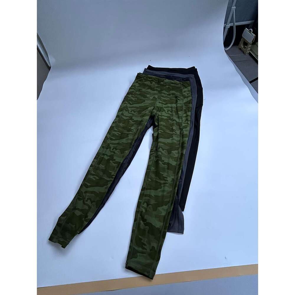 5pcs Multi-Color Pack Maroon/Blue/Black/Olive Women's High-Waisted Leggings with Side Pockets - Non-See-Through & Pants, Stretchy Cropped Bottoms